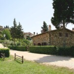 View of Montefioralle from our vacation apartment in Tuscany View of Montefioralle from our vacation apartment in Tuscany