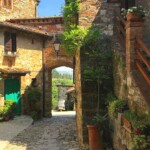 Gateway at Montefioralle, Tuscany Gateway at Montefioralle, Tuscany